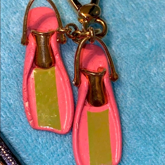 Juicy Couture Jewelry Juicy Couture Scuba Pink Flippers Charm Rare